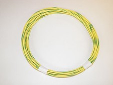 YELLOW/GREEN AUTOMOTIVE WIRE 16 GAUGE HIGH TEMP GXL 25 FEET