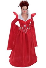 Deluxe Red Peacock Queen Halloween Costume Women's Medium Size 8-10 Princess