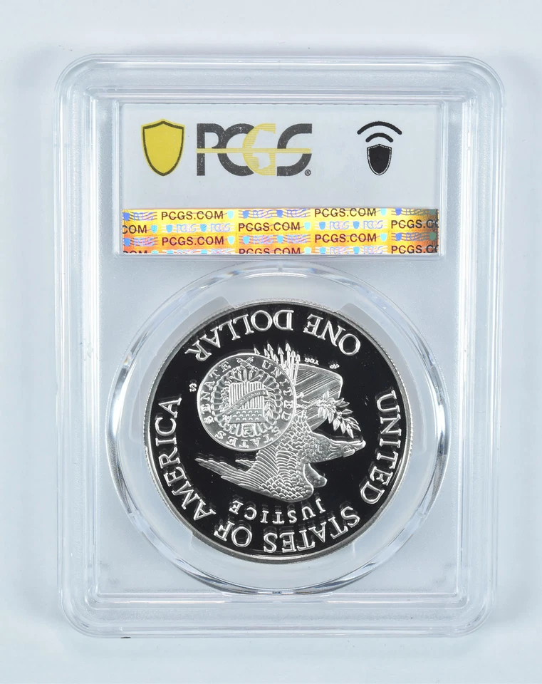 1998-S Robert F Kennedy Commemorative Dollar PR69 DCAM PCGS Blue Label - Image 2 of 4