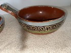 VTG Tlaquepaque MEXICO Pottery BOWLS Set of 3 Nesting DISHES Folk Art 1940's — photo 2