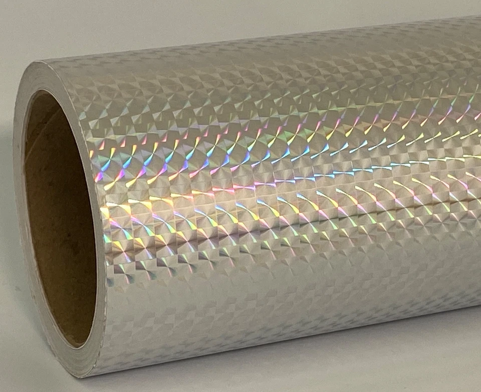 Holographic Prism Sign Vinyl 24"  x 30 ft,  Pick Any Fantasy Diffraction Color! - Image 2 of 4