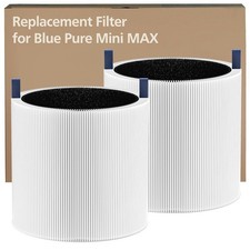 2 Pack Mini Max Air Filter Replacement Filter Compatible With Blueair Blue Pure
