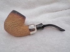 K&P PETERSON PRE-2001 BLOCK MEERSCHAUM LARGE FISHTAIL STEM FULL BENT STYLE PIPE