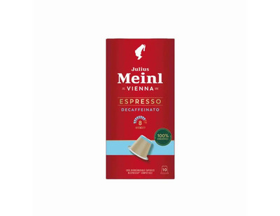 Julius MEINL of Vienna coffee ESPRESSO Decaf pods for NESPRESSO -10 pods-