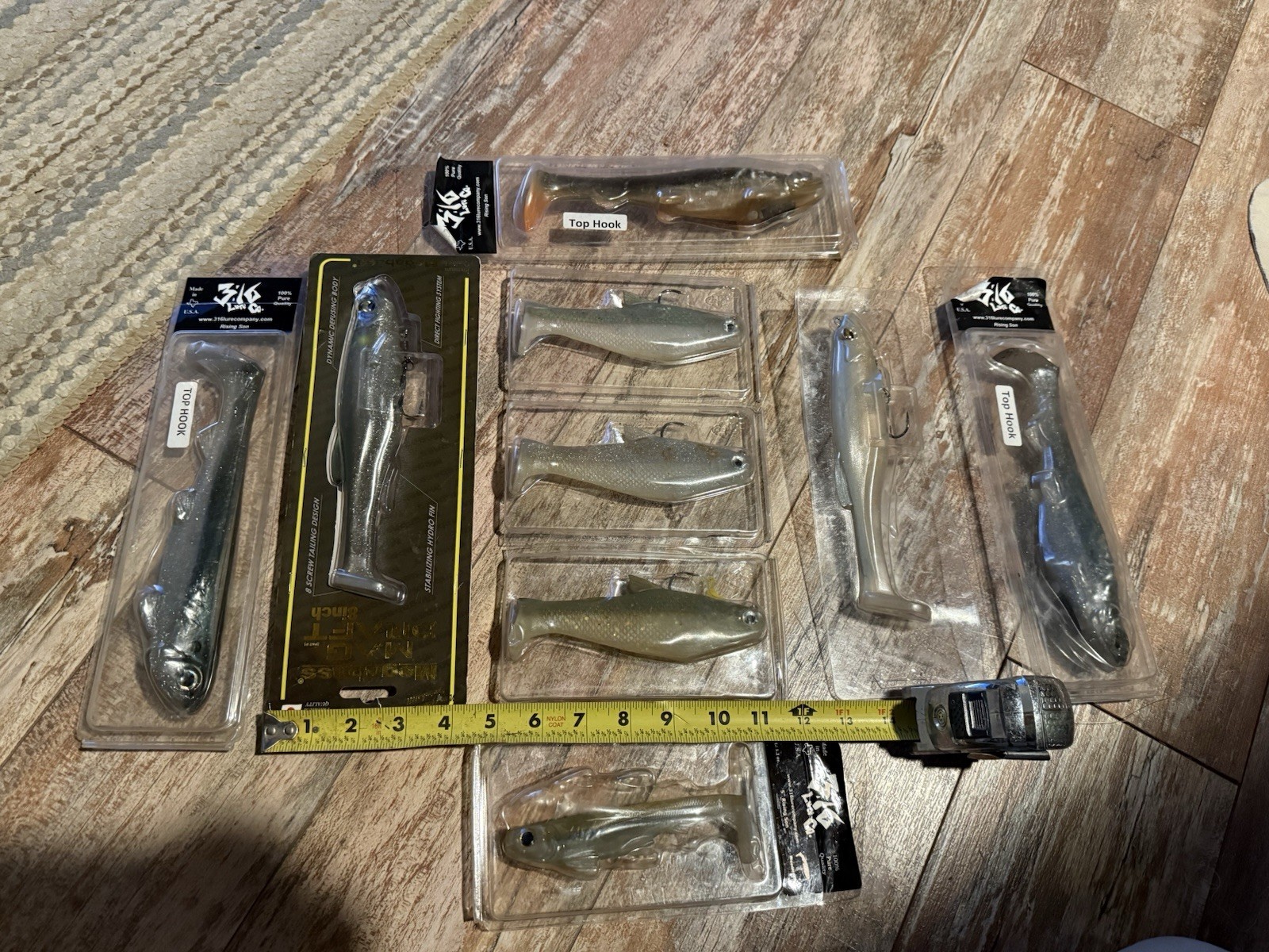 Huge Soft Swimbait Lot Bucca Megabass 3:16 - Image 6