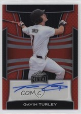 2025 Leaf Metal Auto Red Prismatic 15/15 Gavin Turley #BA-GT1 Auto 1q2