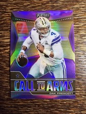 2021 Panini Playoff - Call to Arms Dak Prescott #CA-DPR Purple Prizm
