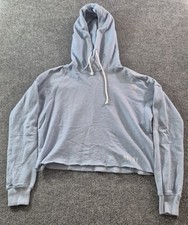 Abercrombie  Fitch Hoodie Womens Soft A F Cropped Blue Size Small