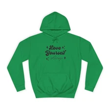 Unisex Love Yourself Hoodie | Cozy Sweatshirt for College Students [...]