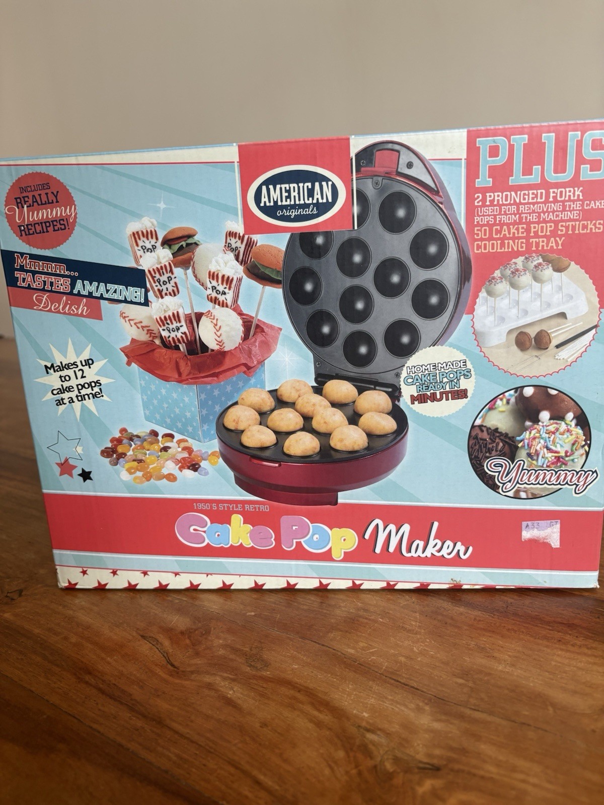 American Originals With 1950S Style Retro Cake Pop Maker Brand New Inbox