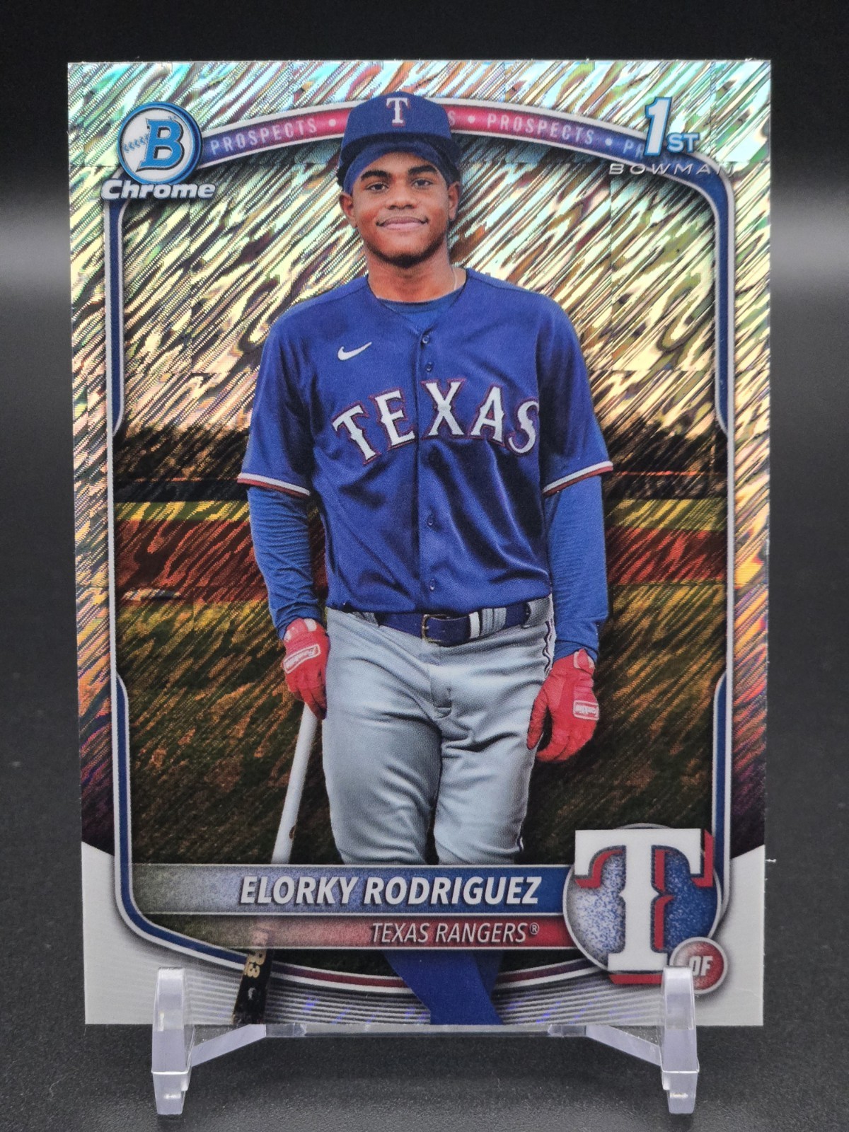 2025 Bowman Chrome - Prospects Elorky Rodriguez #BCP-186 Shimmer Refractor (RC)