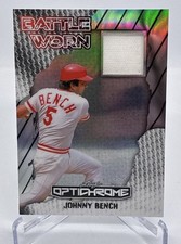 2025 Leaf Optichrome Baseball Johnny Bench Reds Battle Worn Patch Relic 8/10