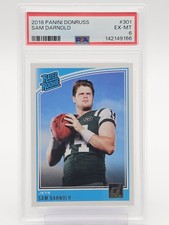 SAM DARNOLD 2018 DONRUSS RATED ROOKIE #301 JETS PSA 6 Q6222