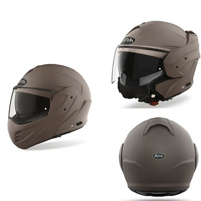 MODULARER MOTORRADHELM ZUM ÖFFNEN DOPPELZULASSUNG P/J AIROH MATHISSE BRONZE