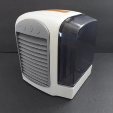 Portable Air Cooling Fan Mini Air Conditioner USB Personal Desk Fan w/ Light