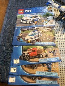 Lego City Police Sets Lot 60048, 60239, 7741, and 7236