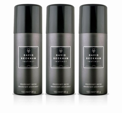 David Beckham Instinct Body Spray Deodorant, 150 ml (3er Pack 150 ml) 