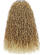 210 Strands Yanky Twist Crochet Hair Pre Looped 14 Inch Pre-twisted Fluffy Curly