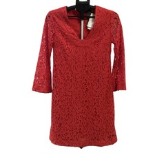 NWT Taylor Red Lace Dress Women's size 2
