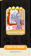 Looking Fresh- Stickers - 4 - Posh Pets Album Monopoly Go