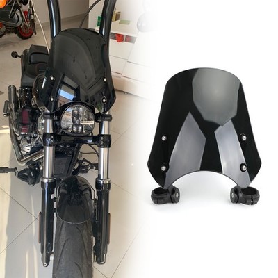 ABS Motorcycle Windscreen Windshield for Dyna Softail Models Black US