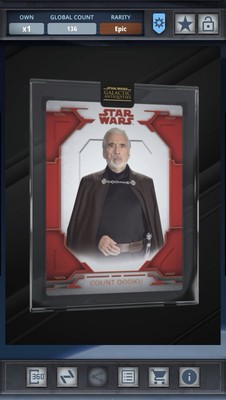 Star Wars Card Trader Galactic Antiquities - Encased Metal Red 