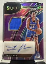 Panini Select 2021-22 Rookie Jersey Autographs Tre Mann Purple Prizm 39/99 #RJ-…