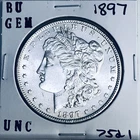 1897 BU GEM MORGAN SILVER DOLLAR UNC MS+++ U.S. MINT RARE COIN 7521