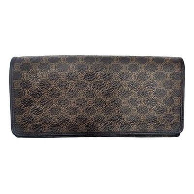 CELINE Macadam Long Wallet Purse Brown Authentic Authentic