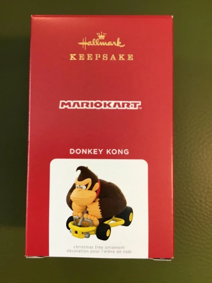 Hallmark Ornament 2021 Donkey Kong Nintendo Super Mario Kart Cart new