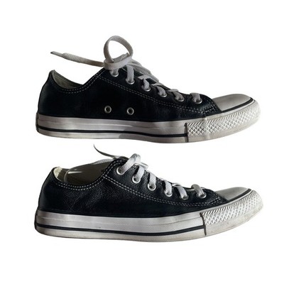 Size 7 Men/ 9 Women: Converse Chuck Taylor All Star OX Black - 132174C