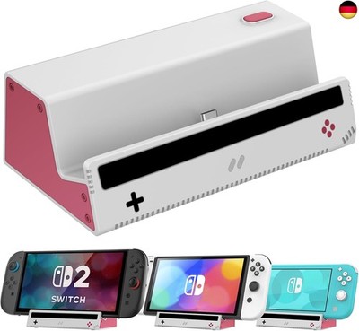 HEIYING Switch Ladestation für Nintendo Switch 2/OLED/Lite, Ladestation mit 