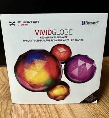 Ghostek Life Vivid Globe LED Wireless Speaker W/Charger Colorful Pulsating READ*