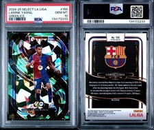 2024-25 Select La Liga 150 Mezzanine Green Ice Prizm Lamine Yamal PSA 10 Pop 4 