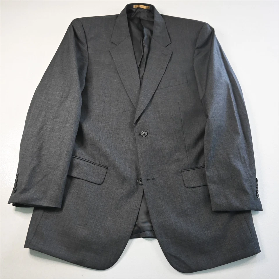 Roundtree Yorke 42L 36x36 Gris Piel de Tiburón 100% Lana Hombres Chaqueta Pantalones Traje Foto 2 de 4