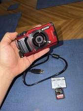 Olympus Tough TG-6 IM015 Red Waterproof Digital Camera w/ 64gb SD - MINT TESTED