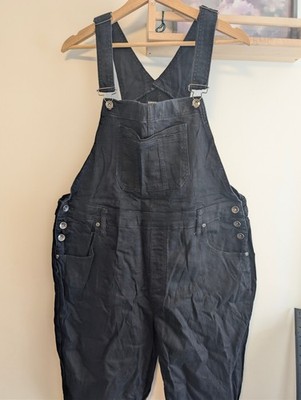 Hot Topic schwarze Denim Latzhose Overall Damen XL Gothic Alternative