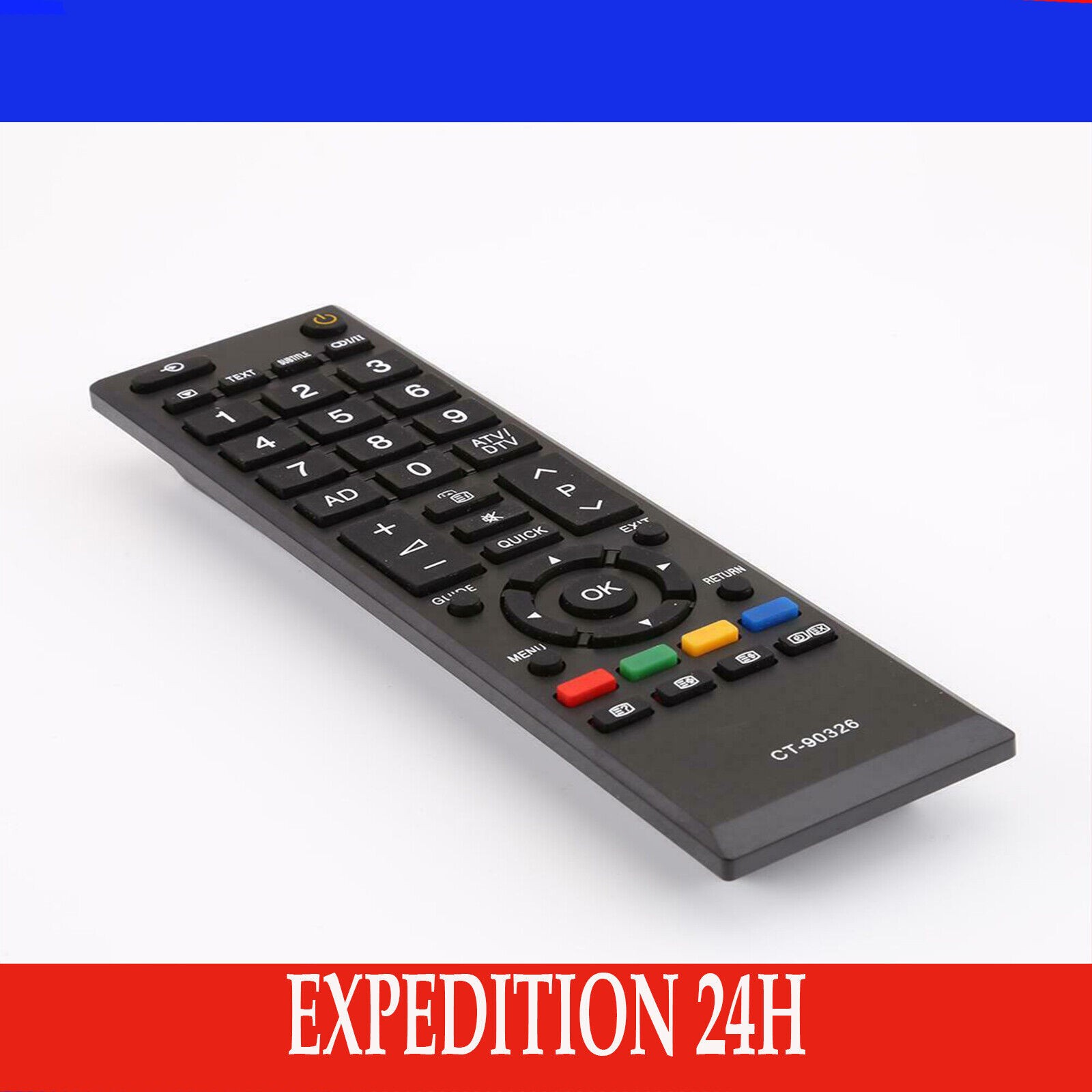 Télécommande Toshiba CT-90326 universelle remplacement TV LCD LED plasma