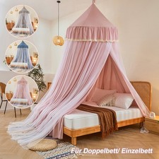 Baby Kinder Betthimmel Moskitonetz M&uuml;ckennetz Doppelbett Einzelbett Baldachin