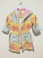 Cat  Jack Toddler Girls Unicorn Hooded Bathrobe Size 2T/3T Soft Cozy