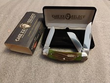 2011 CASE XX SELECT TB6339 SS MOSS GREEN WINTERBOTTOM BONE SOWBELLY POCKET KNIFE