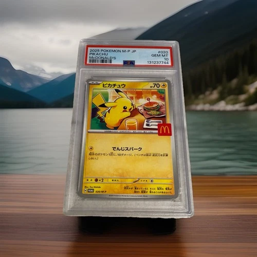 2025 Pokémon Japanese McDonald’s Pikachu Promo Card #030 Graded PSA 10 Gem Mint