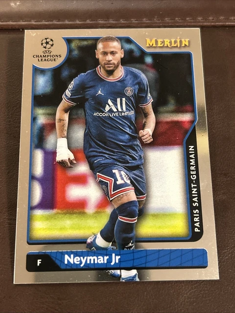 2021-22 Topps Merlin Collection Chrome UCL #10 Neymar Jr PSG Brazil