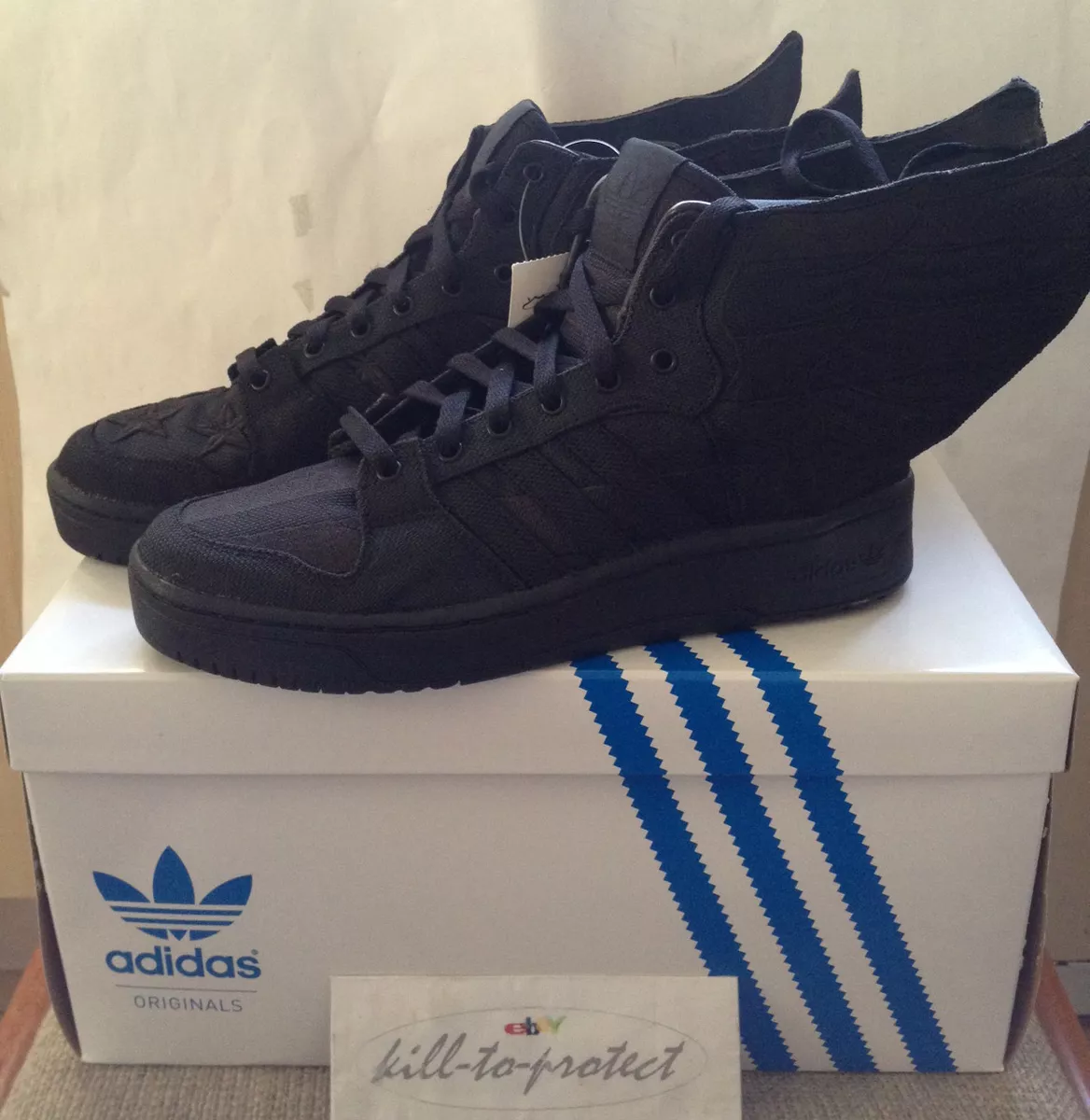 ADIDAS x JEREMY SCOTT ASAP A$AP ROCKY Sz 6 8 9 10 11 12 Black Wings | eBay