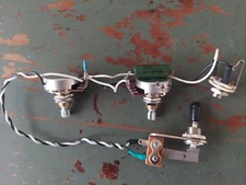 Mosrite Bass Wiring Harness Bourns A250k Pots .1 PIO Cap Right Angle Switch 