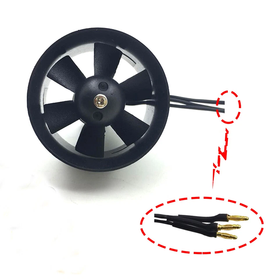 30mm Ducted Fan 14000KV Brushless Motor 2S V for RC Mini Ducted EDF Jet AirPlane - Image 2 of 4