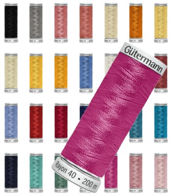 (1,63 /100m) Gütermann Sulky Viskose Maschinen Stickgarn Rayon40 200m 