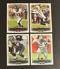 (4) 2014 Topps Missing Foil Misprint Lot - Eric Weddle Andre Brown & Jake Long