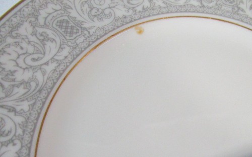 Franciscan China RENAISSANCE GRAY Gold Trim Bread Butter Plate 6 1/4" set of 6 - Picture 11 of 11
