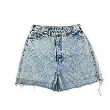 PS Gitano Jeans Shorts Women Size 12 Raw Hem Acid Wash Vintage High Rise